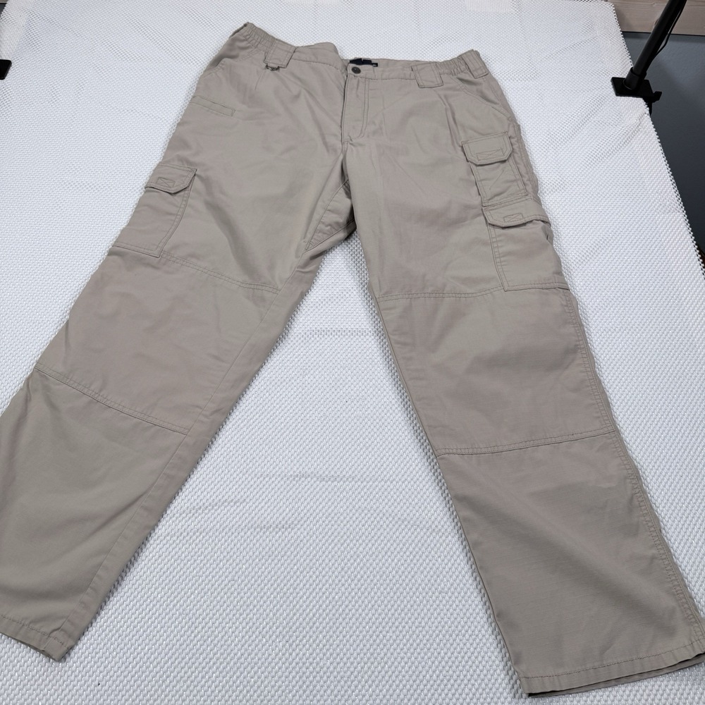 5.11 Tactical Series Mens 40x32 Khaki Cargo Pants Ripstop Utility 74273